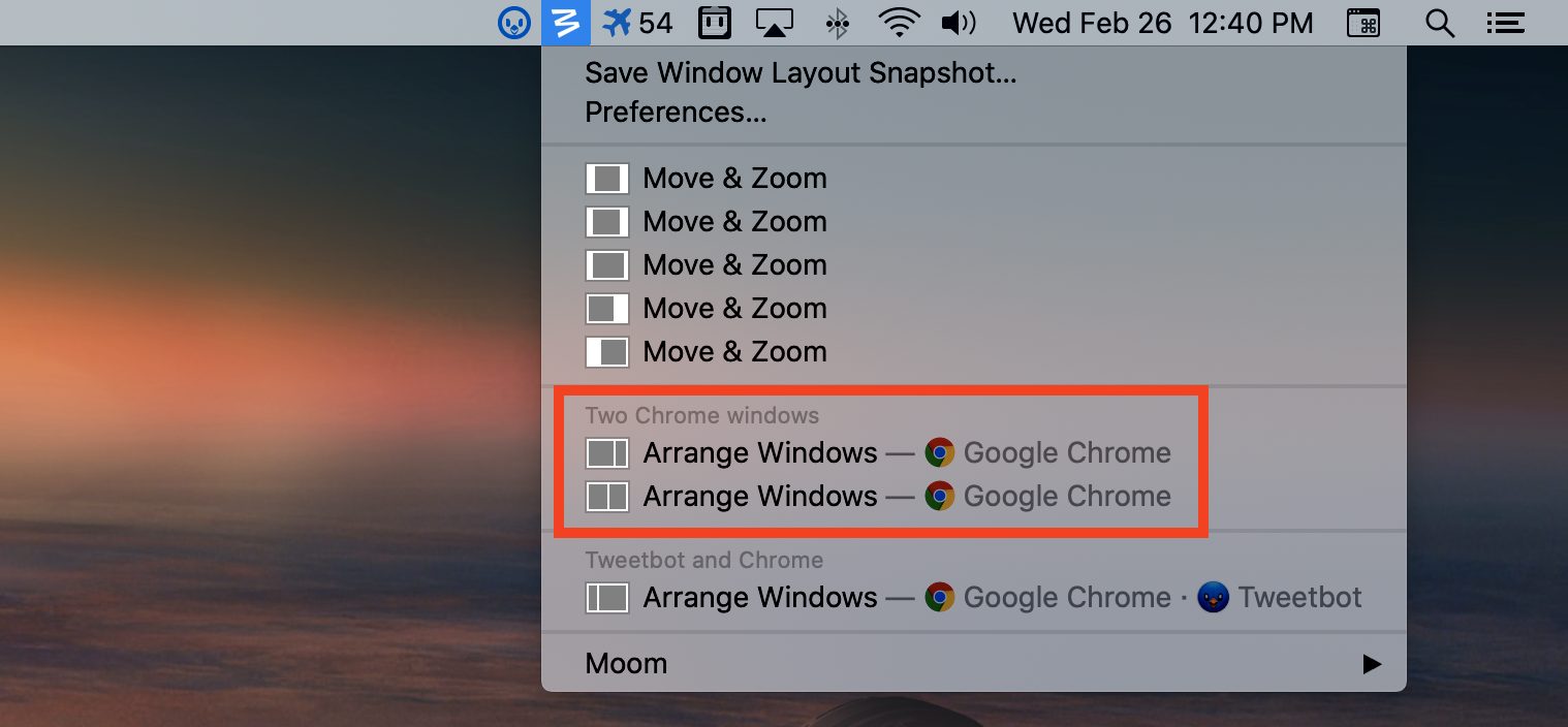 stop mac from sliding windows for apps
